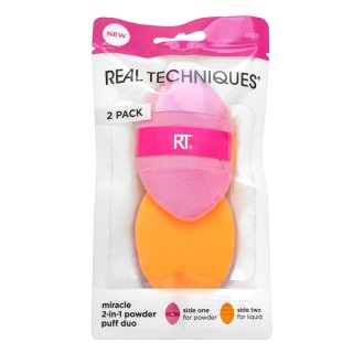 Real Techniques Miracle 2-in-1 Makeup Powder Puff Duo esponja de maquillaje
