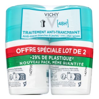 Vichy 48H Anti-Traspirant antitranspirante No White Marks & Yellow Stains Roll-On 2 x 50 ml