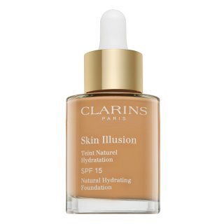 Clarins Skin Illusion Natural Hydrating Foundation maquillaje líquido con efecto hidratante 112 Amber 30 ml