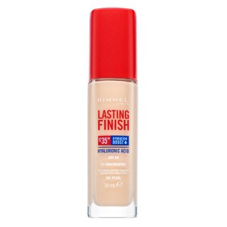 Rimmel London Lasting Finish 35HR SPF20 Full Coverage Lightweight Foundation maquillaje de larga duración para unificar el tono de la piel 001 30 ml
