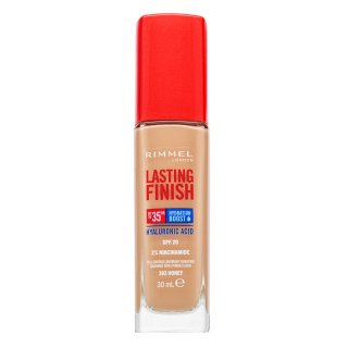 Rimmel London Lasting Finish 35HR SPF20 Full Coverage Lightweight Foundation maquillaje de larga duración para unificar el tono de la piel 303 30 ml
