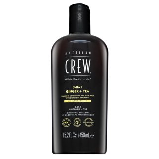 American Crew 3-in-1 Ginger + Tea Champú, acondicionador y gel de baño 450 ml