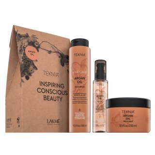 Lakmé Teknia Hair Care Argan Oil Pack Kit Hidratación del cabello 300 ml + 250 ml + 125 ml