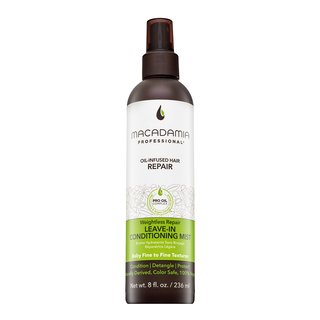 Macadamia Professional Weightless Repair Leave-In Conditioning Mist leave-in spray Para el cabello seco y fino 236 ml