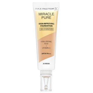 Max Factor Miracle Pure Skin-Improving Foundation Maquillaje De Larga DuracióN Con Efecto Hidratante 55 Beige 30 Ml-image