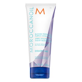 Moroccanoil Color Care Blonde Perfecting Purple Conditioner Acondicionador Para Cabello Rubio Platino Y Gris 200 Ml-image