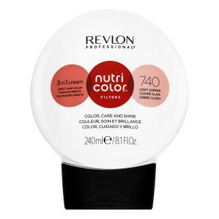 Revlon Professional Nutri Color Filters 3in1 Cream mascarilla nutritiva con pigmentos de color Para refrescar el color del cabello 740 Light Copper 24