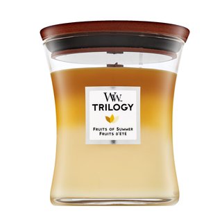 Woodwick Trilogy Fruits of Summer vela perfumada 275 g