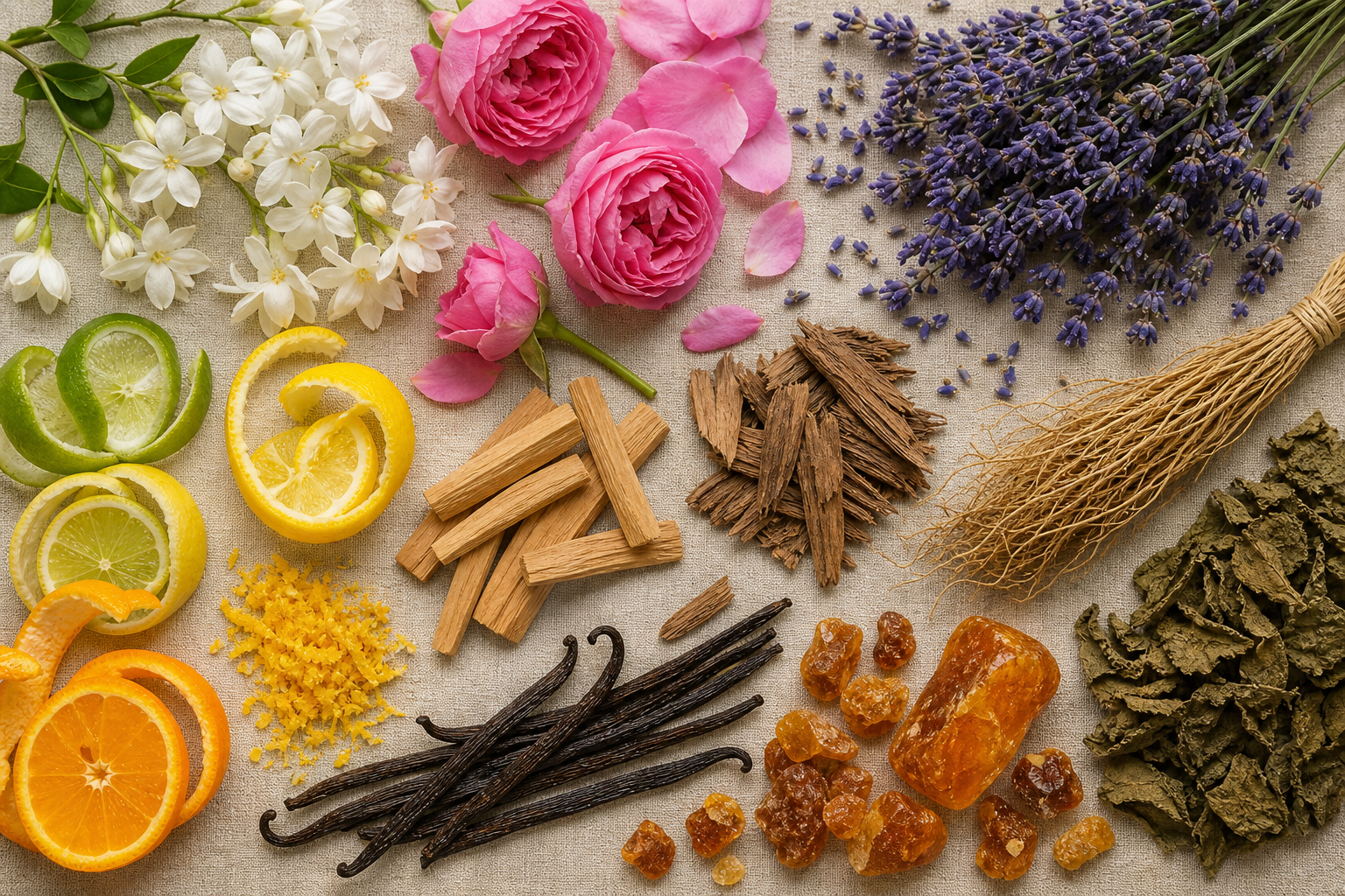 6 ingredientes más utilizados en perfumes