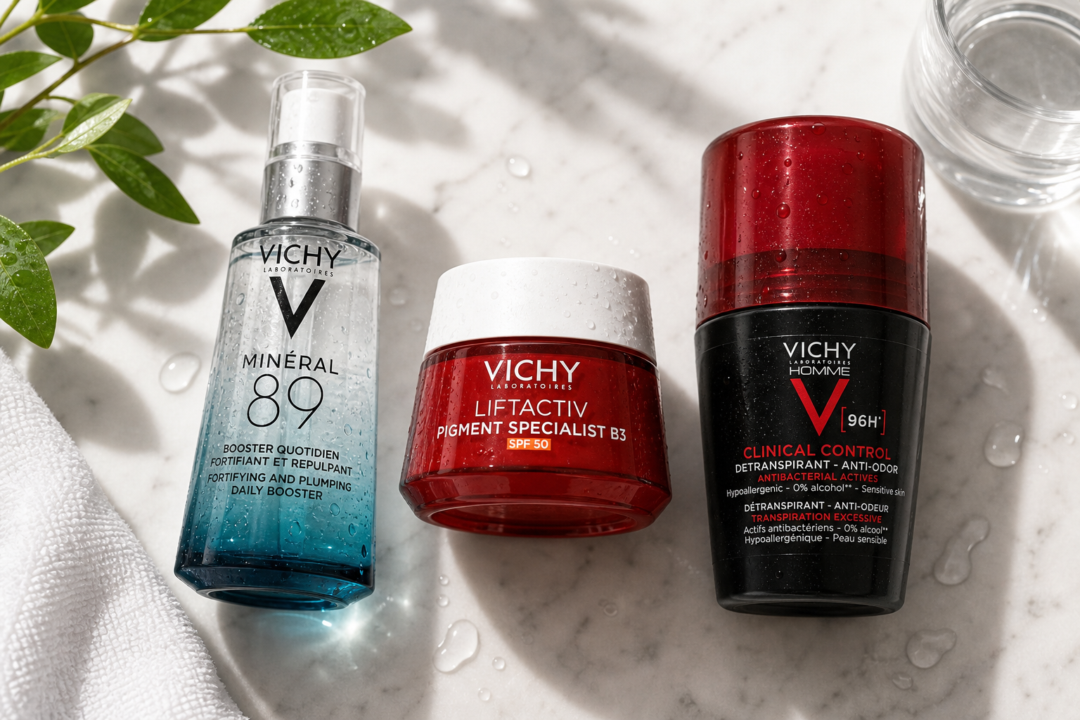Cosmética Vichy: resumen de líneas desde Minéral 89 hasta antitranspirantes