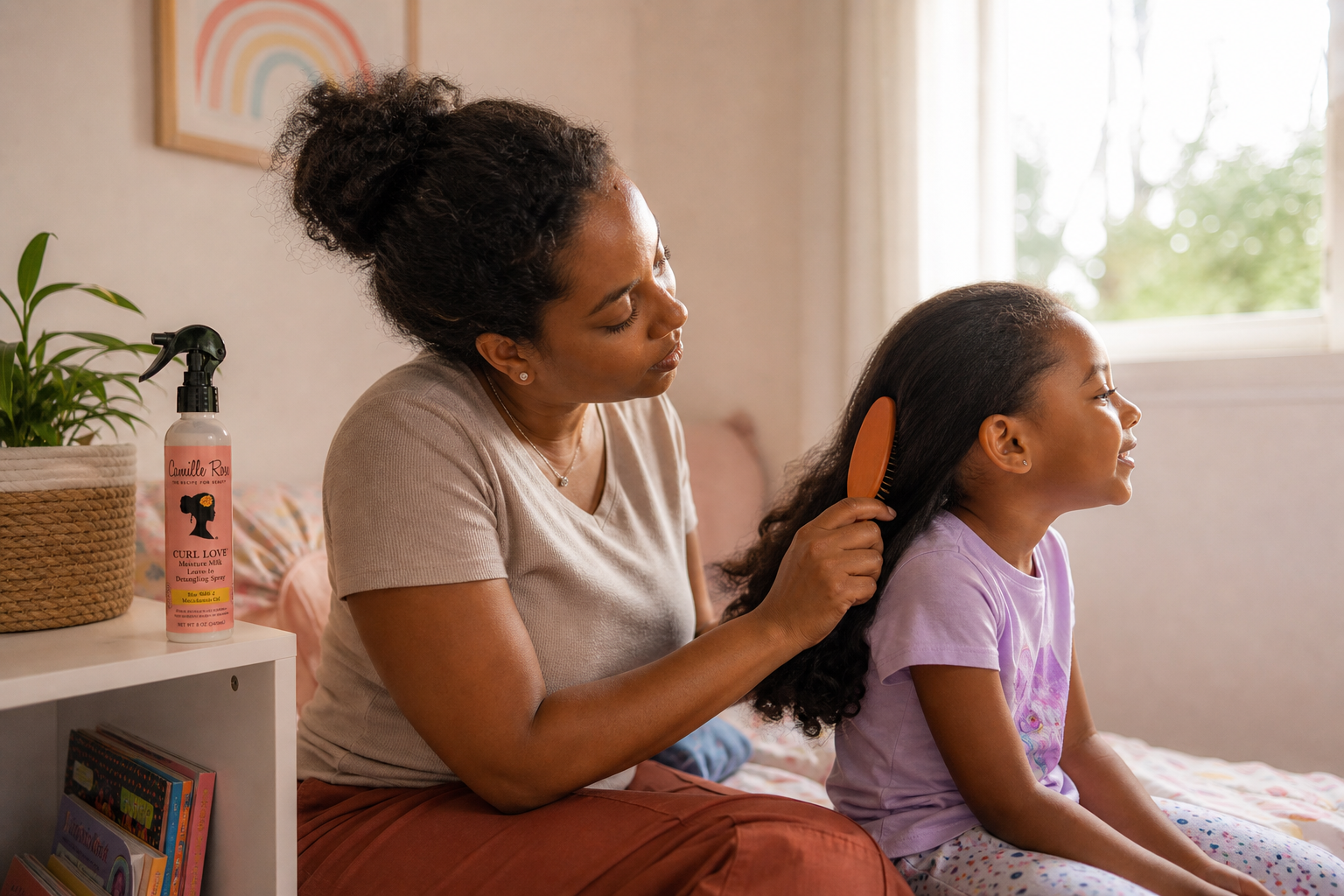 Adiós al cepillado matutino: cepillos y cuidado sin enjuague para el cabello infantil