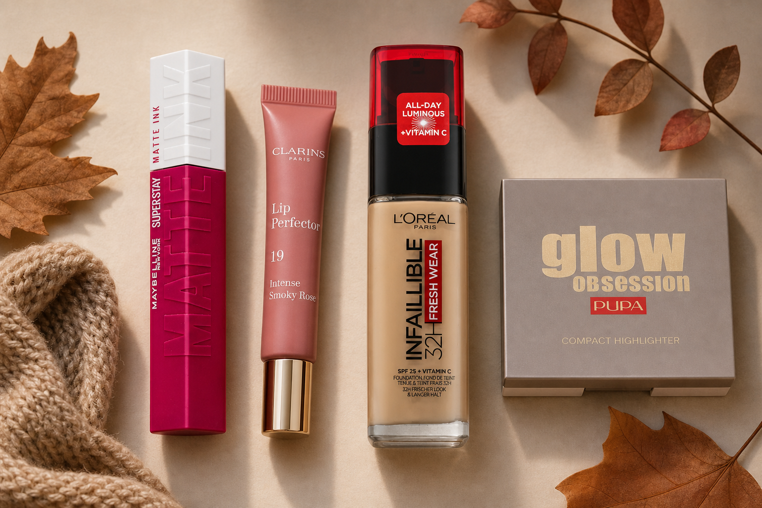 Tendencias de maquillaje de otoño: labios más intensos y piel radiante