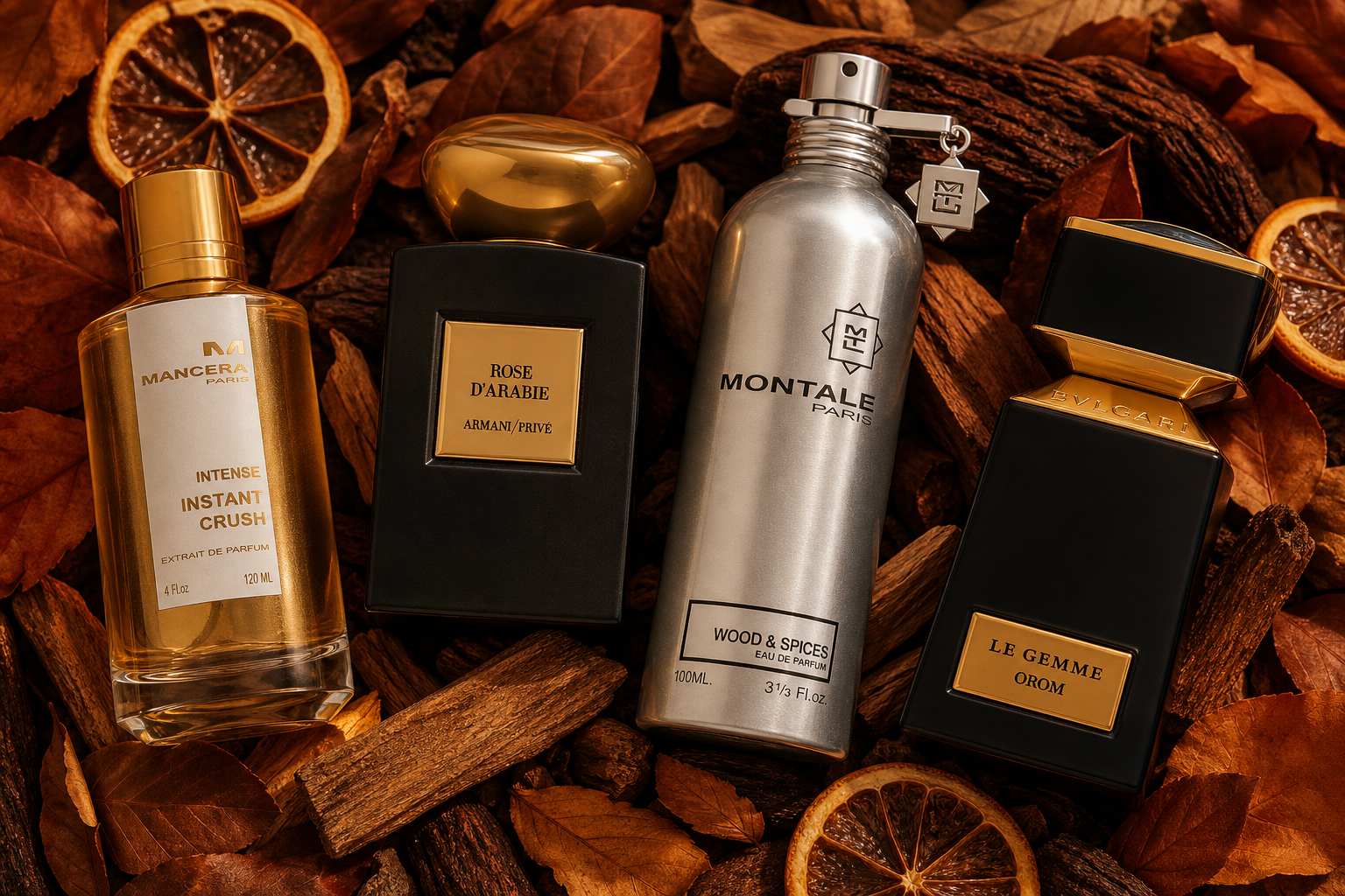 Perfumes de lujo para el otoño: cálidos aromas amaderados y orientales